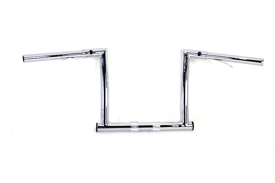 MCM 12 inch ChiZeled Z-Bar Handlebar for Harley Davidson FLTR Models by MCM