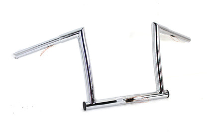 MCM 12 inch ChiZeled Z-Bar Handlebar for Harley Davidson FLTR Models by MCM