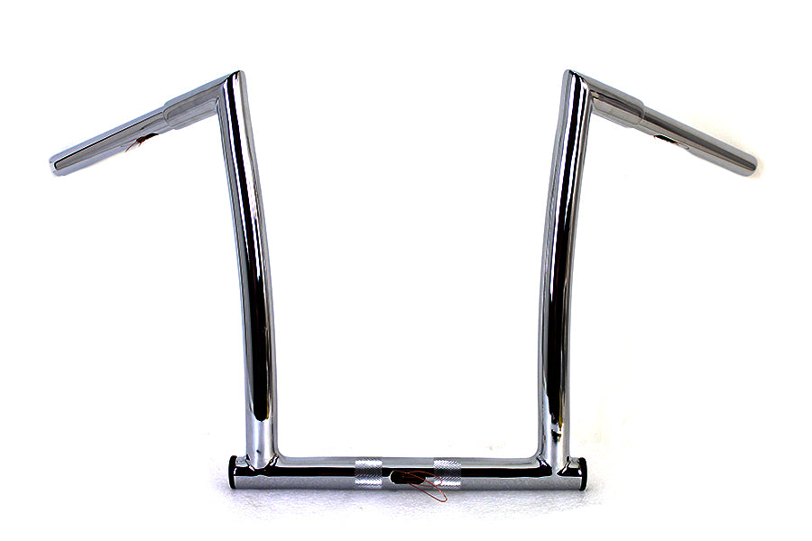 MCM 12 Inch ChiZeled Z-Bar Handlebar for Harley Davidson FLTR Models by MCM