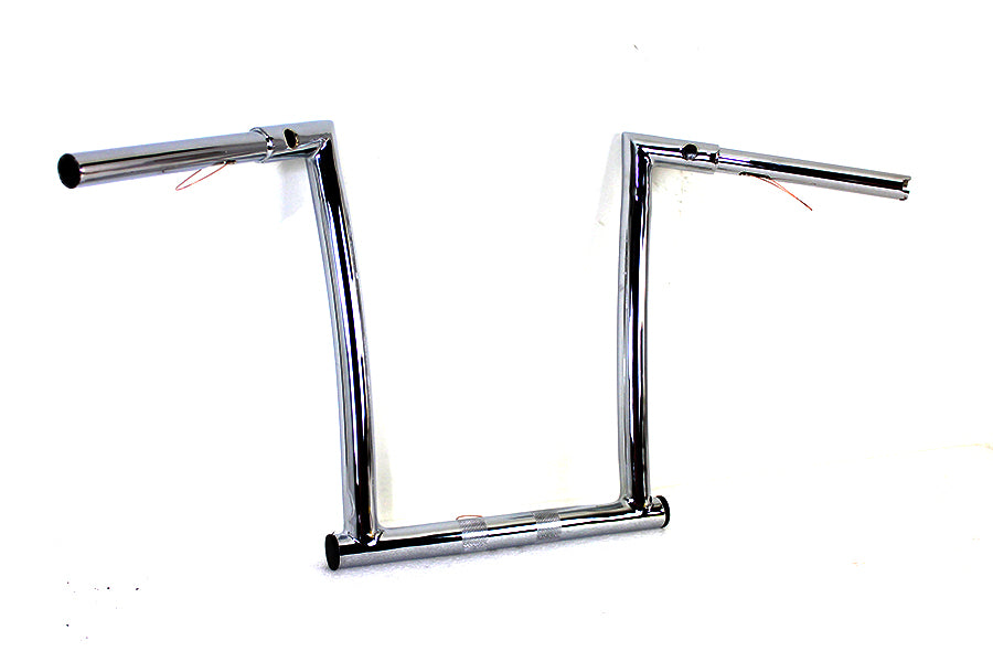 MCM 12 Inch ChiZeled Z-Bar Handlebar for Harley Davidson FLTR Models by MCM