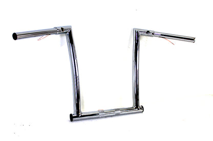 MCM 12 Inch ChiZeled Z-Bar Handlebar for Harley Davidson FLTR Models by MCM