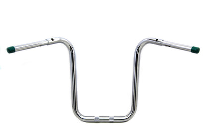 MCM 14 inch Fat Ape Handlebar with Indents Chrome for Harley Davidson FLTR Models by MCM