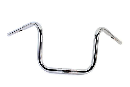 MCM 12 Inch Fat Ape Handlebar with Indents Chrome for Harley Davidson FLTR (2015-2024) by MCM