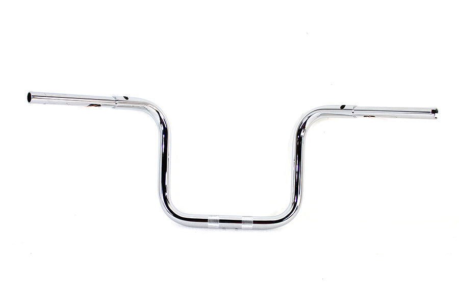 MCM 12 Inch Fat Ape Handlebar with Indents Chrome for Harley Davidson FLTR (2015-2024) by MCM