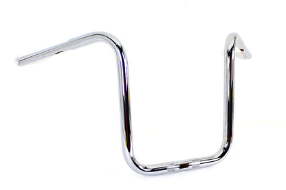 MCM 16 Inch Fat Ape Handlebar with Indents Chrome for Harley Davidson FLTR Models by MCM