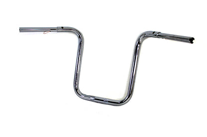 MCM 16 Inch Fat Ape Handlebar with Indents Chrome for Harley Davidson FLTR Models by MCM