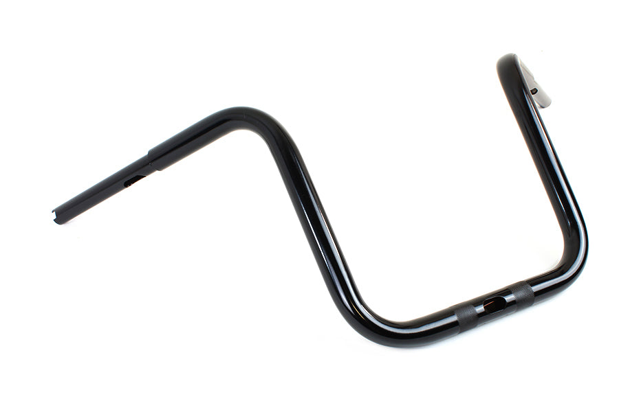 MCM 12 Inch Tall Boy Handlebar for Harley Davidson FLTR Models - Black, Part Number 20271B by MCM