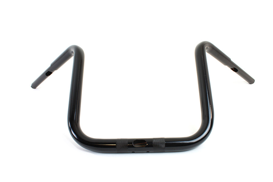 MCM 12 Inch Tall Boy Handlebar for Harley Davidson FLTR Models - Black, Part Number 20271B by MCM