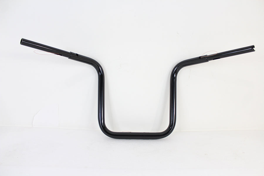 MCM 14 Inch Tall Boy Handlebar for Harley Davidson FLTR - Black by MCM