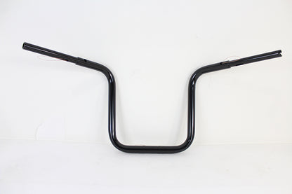 MCM 14 Inch Tall Boy Handlebar for Harley Davidson FLTR - Black by MCM