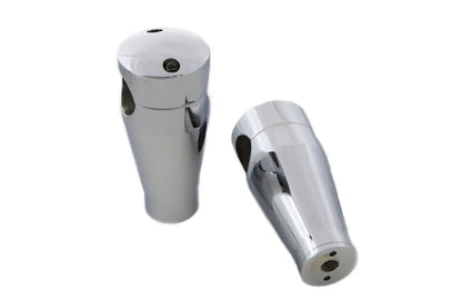 MCM Chrome Wide Glide 4 Inch Riser Set – Compatible with 7/16 inch-14 Thread Bolts by MCM