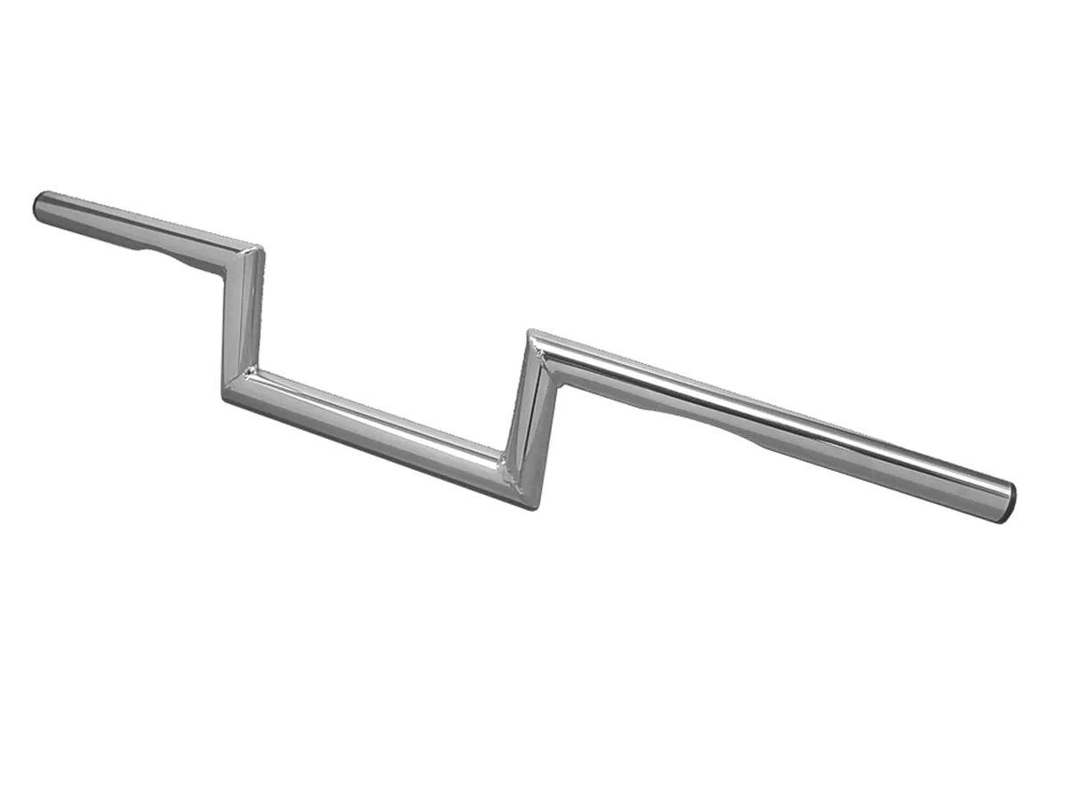 MCM 25-0418 Chrome 4 Inch Z Handlebar with Indents for Harley Davidson Motorcycles by MCM