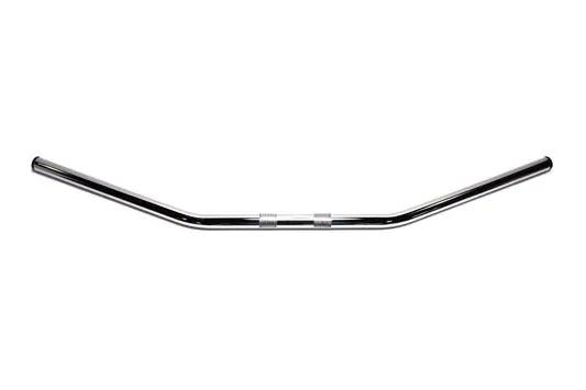 MCM Chrome Drag Handlebar with Indents for Harley Davidson, 12-inch Center Width by MCM
