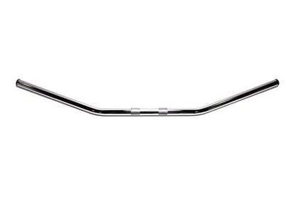 MCM Chrome Drag Handlebar with Indents for Harley Davidson, 12-inch Center Width by MCM