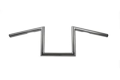 MCM 8 Inch Z Handlebar with Indents for Harley Davidson - Chrome (Part Number 07825) by MCM