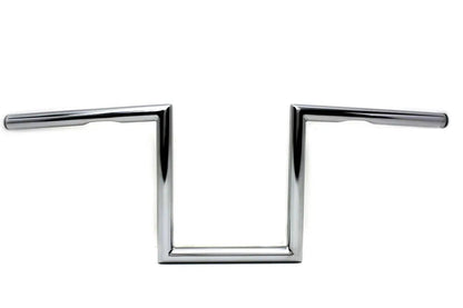 MCM 10 inch Z Handlebar with Indents Chrome for Harley Davidson Models by MCM