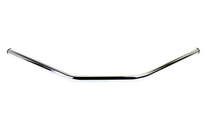 MCM Flat 1 Inch Drag Handlebar with Indents in Chrome for Harley Davidson by MCM