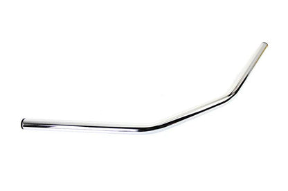 MCM Flat 1 Inch Drag Handlebar with Indents in Chrome for Harley Davidson by MCM