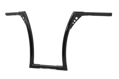 MCM 20245B 17-Inch Black Z-Bar Handlebar with Indents for Harley Davidson Models by MCM
