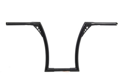 MCM 20245B 17-Inch Black Z-Bar Handlebar with Indents for Harley Davidson Models by MCM