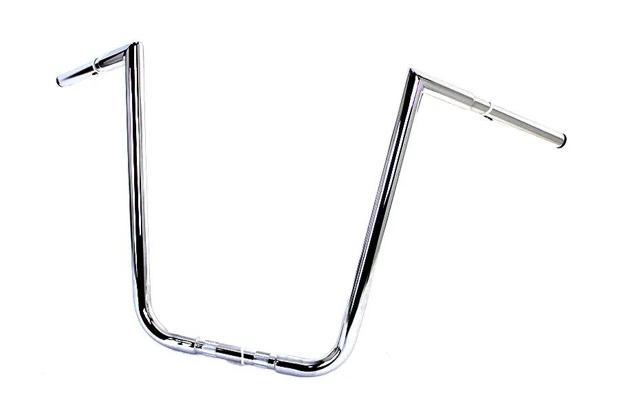 MCM 18 Inch Ape Hanger Z Handlebar Chrome for Harley Davidson FLTR Models by MCM