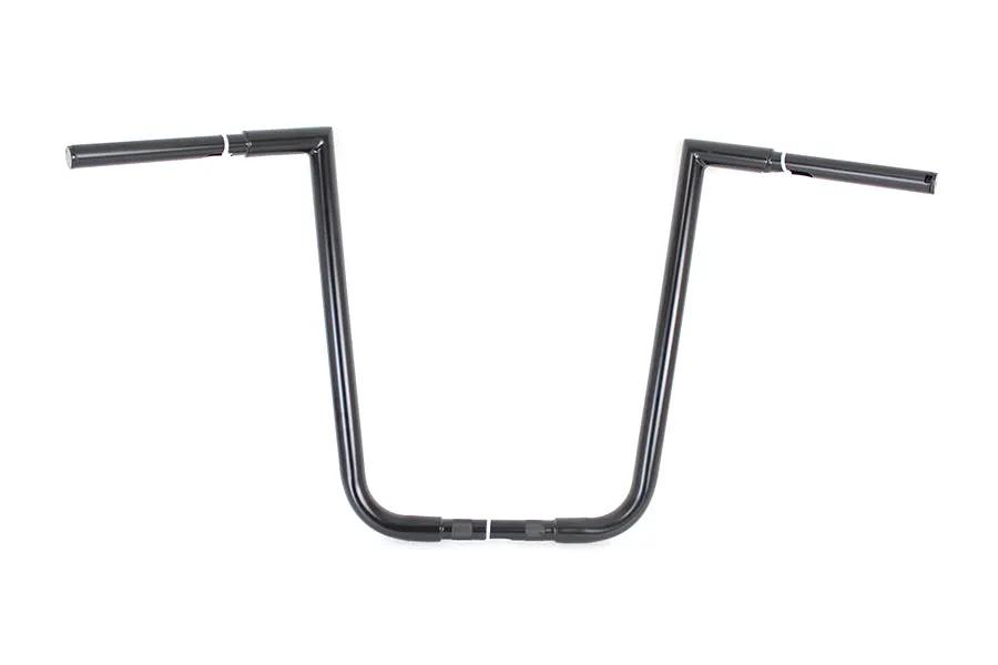 MCM 096829 18 inch Ape Hanger Z Handlebar for Harley Davidson FLTR - Black by MCM