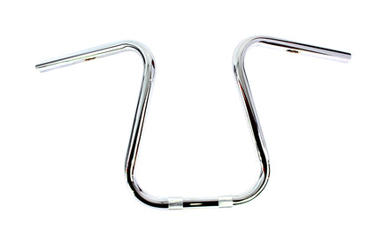 V-Twin 20305 Chrome 1-Inch Loopy Handlebar with Knurls and Indents