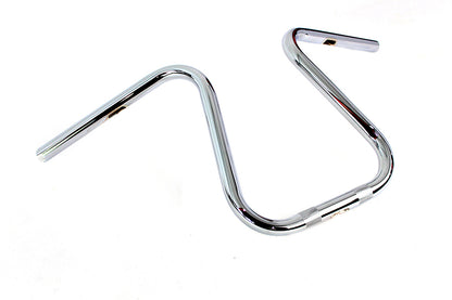 V-Twin 20305 Chrome 1-Inch Loopy Handlebar with Knurls and Indents