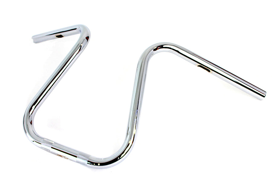 V-Twin 20305 Chrome 1-Inch Loopy Handlebar with Knurls and Indents