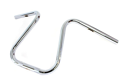 V-Twin 20305 Chrome 1-Inch Loopy Handlebar with Knurls and Indents