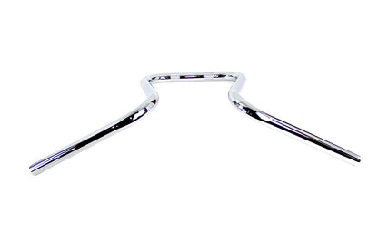 V-Twin 20305 Chrome 1-Inch Loopy Handlebar with Knurls and Indents