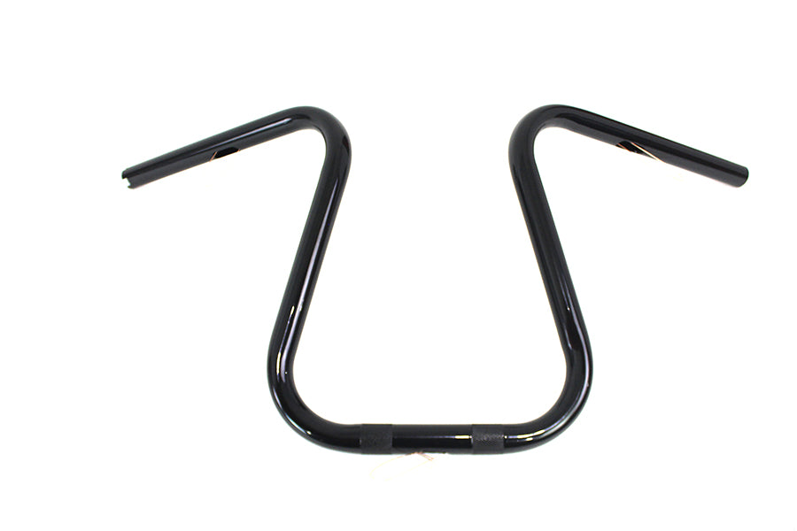 V-Twin 20305B Black 1-Inch Loopy Handlebar with Knurls and Indents for Harley-Davidson XL