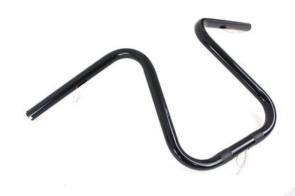 V-Twin 20305B Black 1-Inch Loopy Handlebar with Knurls and Indents for Harley-Davidson XL