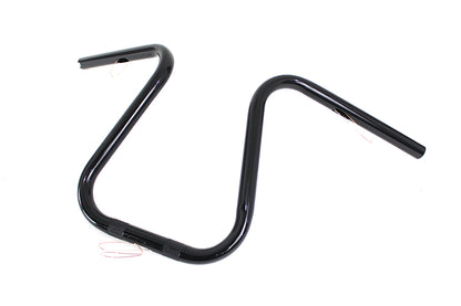 V-Twin 20305B Black 1-Inch Loopy Handlebar with Knurls and Indents for Harley-Davidson XL