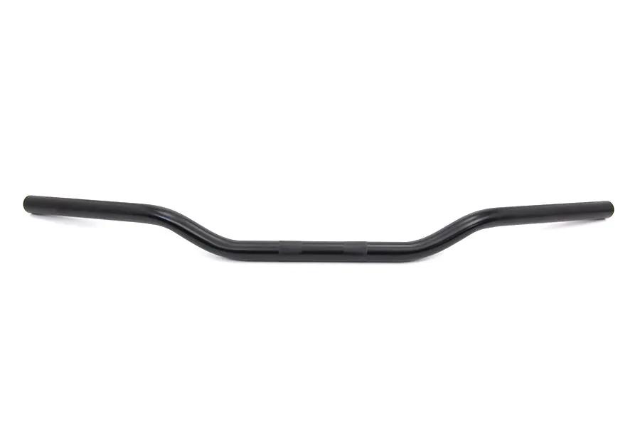 MCM Black 1 Inch Handlebar with 2 Inch Rise for Harley Davidson FL and FX Models - Part 31-0019MBS by MCM