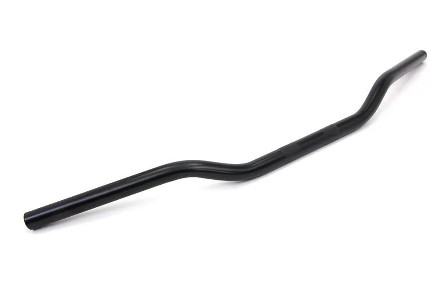 MCM Black 1 Inch Handlebar with 2 Inch Rise for Harley Davidson FL and FX Models - Part 31-0019MBS by MCM