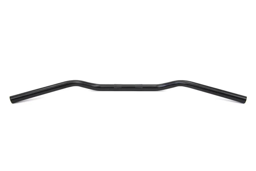 MCM Black 1 Inch Handlebar with 2 Inch Rise for Harley Davidson FL and FX Models - Part 31-0019MBS by MCM