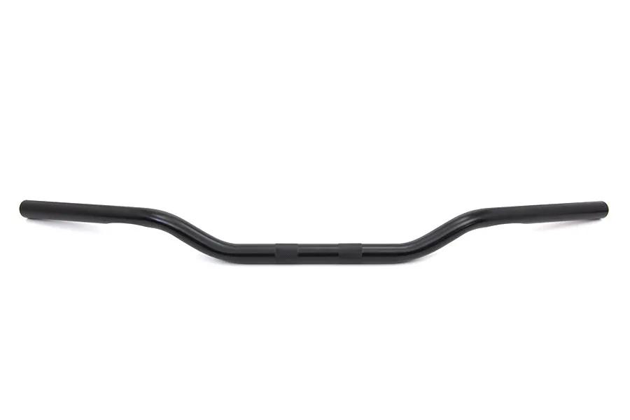 MCM Black 2 Inch Drag Handlebar with Indents for Harley Davidson by MCM