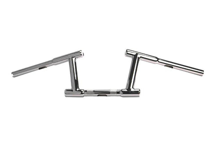 MCM 6 Inch Z-Bar Racing Handlebar with Indents Chrome for Harley Davidson Models by MCM