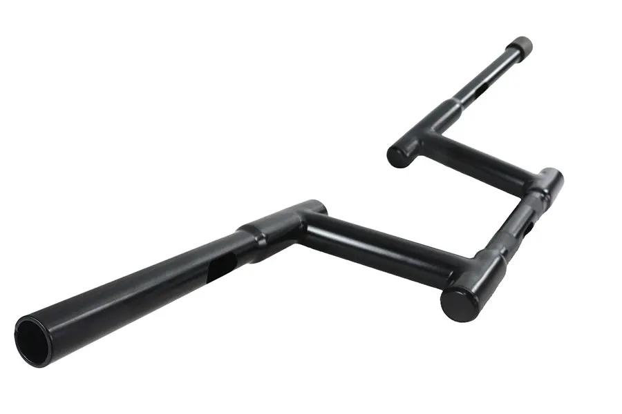 MCM 21054B 6-Inch Z-Bar Racing Handlebar with Indents in Black for Harley Davidson by MCM