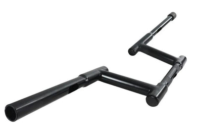 MCM 21054B 6-Inch Z-Bar Racing Handlebar with Indents in Black for Harley Davidson by MCM