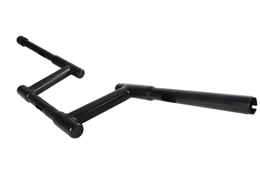 MCM 21054B 6-Inch Z-Bar Racing Handlebar with Indents in Black for Harley Davidson by MCM