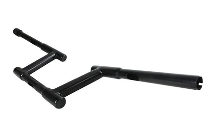 MCM 21054B 6-Inch Z-Bar Racing Handlebar with Indents in Black for Harley Davidson by MCM