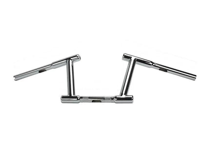 MCM 8 Inch Z-Bar Racing Handlebar with Indents Chrome for Harley Davidson FL, FX, and XL (Part #21055) by MCM