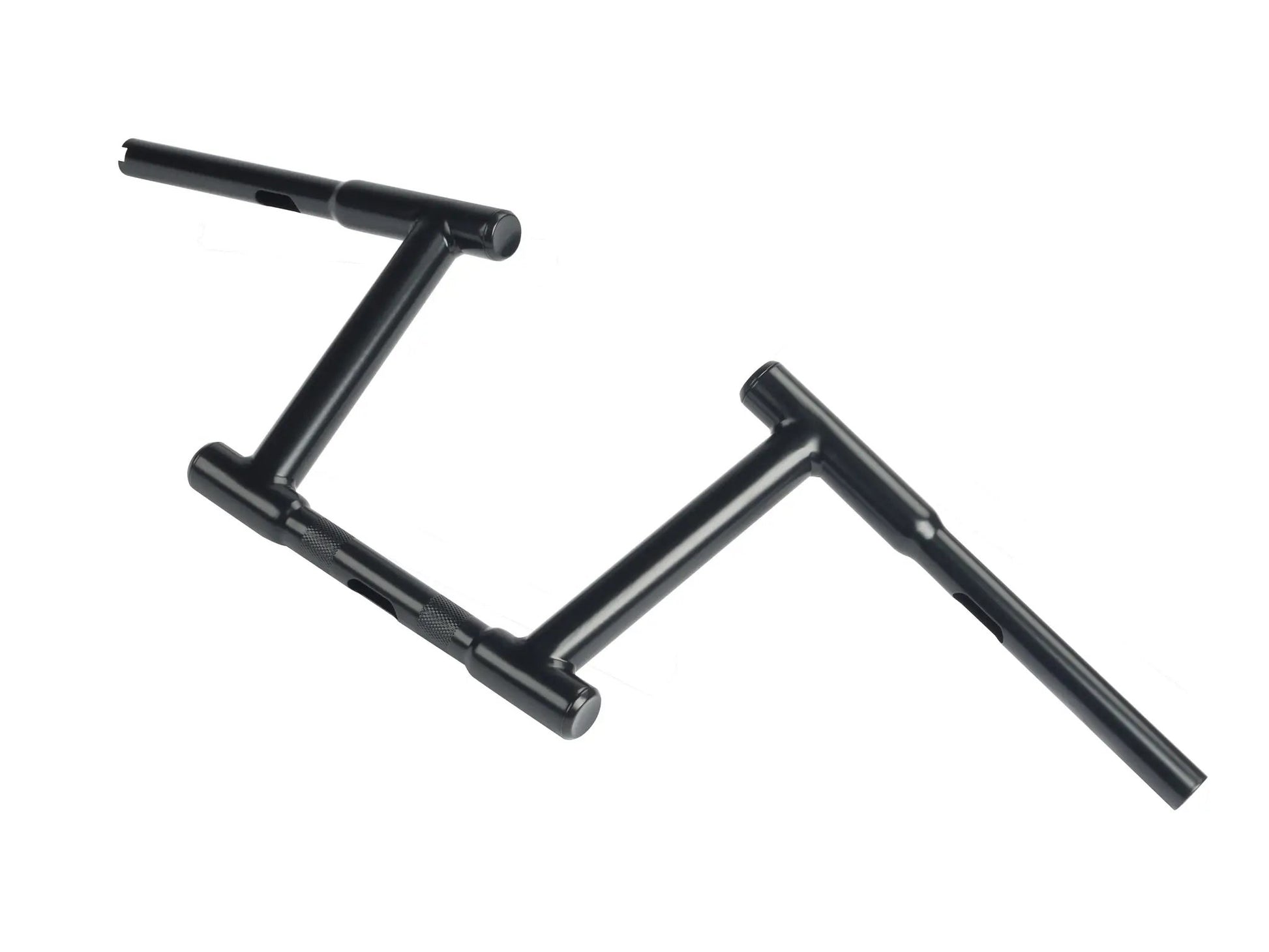 MCM 8 Inch Z-Bar Racing Handlebar with Indents in Black for Harley Davidson FL, FX, XL Models Part #21055B by MCM