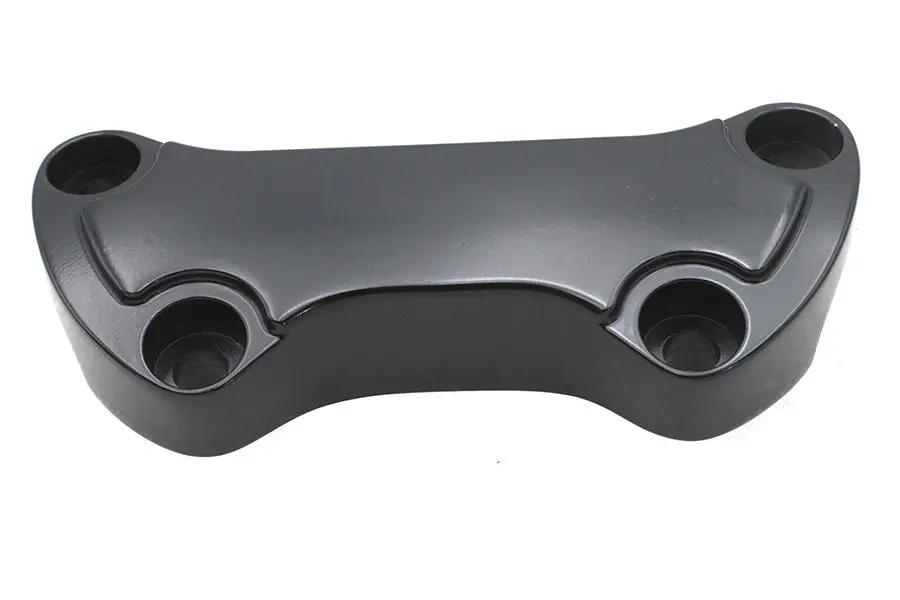 MCM Black Smooth Handlebar Clamp Cover for Harley Davidson FL (1999-2008) by MCM