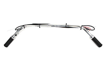 MCM 25-0601 4-inch Chrome Handlebar Assembly for Harley-Davidson FL (1949-1953) by MCM