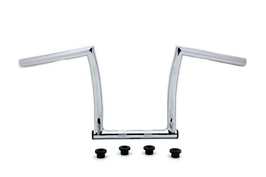 MCM 25-0632 11 Inch Chrome ChiZeled Z-Bar Handlebar for Harley Davidson XL Models by MCM