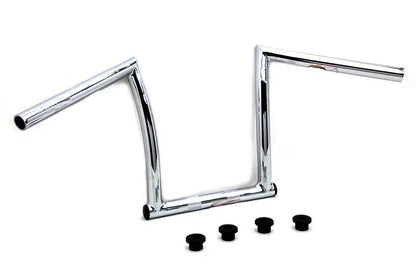 MCM 25-0632 11 Inch Chrome ChiZeled Z-Bar Handlebar for Harley Davidson XL Models by MCM