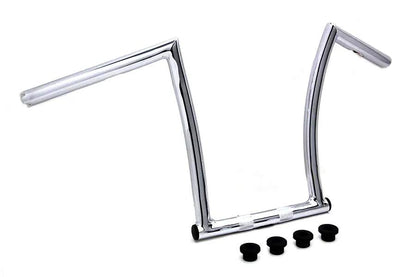 MCM 20202 17 Inch Chrome ChiZeled Z-Bar Handlebar with Indents for Harley Davidson XL (1980-1989) by MCM